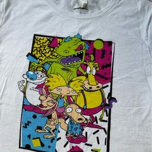Nickelodeon Cartoons 90s Kid White T-Shirt
